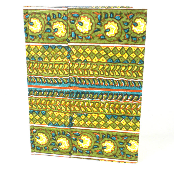 Green Rows Hard Cover Journal - Sustainable Threads (J)